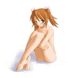 artist_request blush feet mahou_sensei_negima! mei_sakura pussy tagme toes uncensored