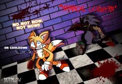 animal_humanoid anthro canid canine chasing digestion distressed dotflow_(artist) duo eulipotyphlan eulipotyphlan_humanoid fox gore hedgehog hedgehog_humanoid humanoid kolossos male male/male mammal mammal_humanoid outcome_memories sega sonic.exe_(creepypasta) sonic_(series) sonic_the_hedgehog_(series) tails vore weight_gain