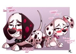 101_dalmatian_street 101_dalmatians absurd_res alternative_fashion animal_genitalia animal_penis big_penis black_collar black_ears black_nose black_spots blush blush_lines bodily_fluids brother_(lore) brother_and_sister_(lore) canid canine canine_genitalia canine_penis canis collar cum cum_in_vagina cum_inside cumshot dallas_(101_dalmatians) dalmatian danny_(101_dalmatian_street) dirty_talk disney domestic_dog duo dylan_(101_dalmatians) ejaculation english_text female feral feral_penetrated floppy_ears fur genital_fluids genitals hi_res huge_cock incest_(lore) inflation leg_markings male male/female mammal markings penetration penis pink_collar pink_spots pkbr4insh0ck_(artist) punk sibling_(lore) sister_(lore) smile socks_(marking) spiked_collar spikes spots text triple_d_(101_dalmatians) vaginal_penetration white_body white_fur womb_flooding