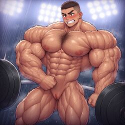 1cuntboy ai_generated bara buff cuntboy cuntboy_focus cuntboy_only futasarepeak_(artist) muscles muscular muscular_cuntboy self_upload solo solo_focus strong