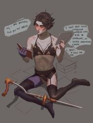 2d arcane arcane_jayce arcane_viktor before_sex big_clitoris black_bra black_panties books bra brown_hair cane chest cock color colored cunt_boy cuntboy cuntboy_focus cuntboy_only dialogue disabled_male english_text feet folds full_color gay gay_male grey_background hairy_pussy jayce_talis jayvik kneeling lace lace-trimmed_bra lace-trimmed_panties lace_bra lace_panties latex league_of_legends light-skinned_male light_skin lingerie looking_at_partner looking_down looking_pleasured male male/male male_focus male_only man_in_lingerie moaning moaning_in_pleasure mole_above_mouth mole_on_body mole_on_pussy mole_under_eye nerd no_penetration no_sex offscreen_character offscreen_male open_eyes pale-skinned_male pale_skin panties partially_clothed penis pretty pussy_focus reading reading_book see-through see-through_clothes see-through_clothing see-through_panties sex sitting skinny_male solo_male spread_legs stocking_feet stockings stockings_thigh_highs submissive submissive_male thigh thighhighs tights toes transgender transgender_man transmasc treslech3s twink vaginal_penetration vaginal_sex viktor_(league_of_legends) yaoi
