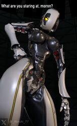 3d _haruki_77 artificial_intelligence blender breasts glados glados_(humanoid) glados_(thiccythings) insulting_viewer looking_at_viewer portal_(series) portal_2 robot_girl solo solo_female speaking_to_viewer thighs yellow_eyes