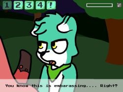 2025 4:3 aliasing animal_genitalia animal_penis animated anthro anthro_on_feral banned_from_equestria big_brian big_eyes biped black_nose canid canine canis dialogue digital_drawing_(artwork) digital_media_(artwork) dipstick_ears dipstick_penis duo ear_markings earth_pony ellipsis english_text equid equine equine_genitalia equine_penis feral floppy_ears friendship_is_magic fur gameplay gameplay_mechanics genitals grass green_body green_fur green_kerchief hasbro head_tuft hill horse hybrid imminent_sex kerchief kerchief_only looking_at_another loop male male/male mammal mint_(wingsprite) multicolored_body multicolored_ears multicolored_fur my_little_pony open_mouth outline outside penis plant pony progress_bar question question_mark snout standing text throbbing throbbing_penis tongue tree tuft two_tone_body two_tone_fur user_interface white_body white_fur white_sclera wingsprite wolf wolfdog yellow_eyes zoophilia