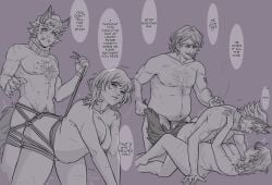 1boy 1girls 2boys anal_insertion anal_sex bisexual bisexual_male bisexual_sandwich bisexual_threesome black_and_white blush bondage bound_together boyfriend_to_death breasts cheek_markings chest_tuft chubby chubby_female chubby_male cigarette command doggy_style dubcon dubious_consent female femsub forced_partners fox_ears fox_tail fucked_from_behind fucked_into_submission group_sex kemono kemonomimi kinko_art male male_and_female_focus male_and_female_subs maledom malesub missionary_position monochrome multiple_subs nonconsensual nude ocxcanon offscreen_character offscreen_male original_character part_1 part_2 pussy ren_hana rope rope_bondage rope_harness sandwich_position sandwiched sex shibari_bondage soft_belly strade straight straight_to_gay threesome tied_together vaginal_insertion vaginal_penetration vaginal_sex you_kill_me_every_time