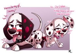 101_dalmatian_street 101_dalmatians absurd_res alternative_fashion animal_genitalia animal_penis big_penis black_collar black_ears black_nose black_spots blush blush_lines bodily_fluids brother_(lore) brother_and_sister_(lore) canid canine canine_genitalia canine_penis canis collar cum cum_in_vagina cum_inside cumshot dallas_(101_dalmatians) dalmatian danny_(101_dalmatian_street) dirty_talk disney domestic_dog duo dylan_(101_dalmatians) ejaculation english_text female feral feral_penetrated floppy_ears fur genital_fluids genitals hi_res huge_cock incest_(lore) inflation leg_markings male male/female mammal markings penetration penis pink_collar pink_spots pkbr4insh0ck_(artist) punk sibling_(lore) sister_(lore) socks_(marking) spiked_collar spikes spots text tongue tongue_out triple_d_(101_dalmatians) vaginal_penetration white_body white_fur womb_flooding
