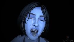 cortana from halo (game) by a218