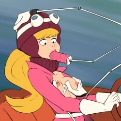 penelope pitstop from hanna-barbera by fridge (artist)