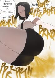 1girl 1girls ass ass_focus big_ass black_hair black_shorts blonde_female blonde_male boy boys brap brother brother_and_sister butt comic comic_page conversation dialogue fart fart_cloud fart_everywhere farting farts female femdom game gasbox girl hair hands_on_face hoodie huge_ass huge_butt huge_thighs jean_shorts jeans kemonomimi light-skinned_female light-skinned_male light_skin male playing shiny shiny_clothes short_hair sister sleeping smelly speech_bubble sweat sweatdrop sweating sweaty sweaty_body text thighs thighs_bigger_than_head white_clothes white_clothing yakbang
