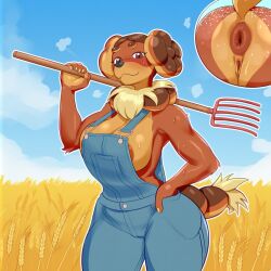 dachsbun from pokemon by kokenaart