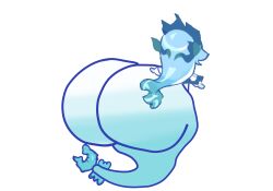 1girls aquamarine_cookie ass back_view booty bubble_ass bubble_butt caked_up cookie_run cookie_run_kingdom fatass female gem_mermaid gngmarine huge_ass huge_butt hyper hyper_ass hyper_butt mermaid mermaid_girl mermaid_tail solo solo_female wide_ass wide_butt wide_hips wtf