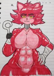 1girls abs bandage big_breasts breasts busty child_bearing_hips curvy curvy_figure enormous_breasts fap_nights_at_frenni's female female_only fexa five_nights_at_freddy's fnaf fredina's_nightclub giant_breasts gigantic_breasts hand_on_hip hook_hand hourglass_figure huge_breasts large_breasts little_cat massive_breasts muscular muscular_female solo thick_thighs thighs traditional_media traditional_media_(artwork) voluptuous voluptuous_female wide_hips