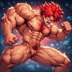 1cuntboy ai_generated bara buff cuntboy cuntboy_focus cuntboy_only futasarepeak_(artist) muscles muscular muscular_cuntboy self_upload solo solo_focus strong