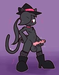 2026 accessory after_transformation anthro ball_tuft balls big_balls big_penis black_boots black_clothing black_footwear black_hat black_headwear black_legwear black_nose black_stockings blush boots choker clothing domestic_cat erection felid feline felis fishnet_stockings footwear foreskin frown ftm_crossgender fur genitals glans grey_body grey_fur grey_hair grey_inner_ear grey_nipples hair hair_accessory hair_over_eye hairband hat headgear headwear hi_res high_heeled_boots high_heels humanoid_genitalia humanoid_penis jewelry legwear looking_down magic male mammal masturbation mostly_nude necklace nipples penile penile_masturbation penis pink_choker pink_clothing pink_eyes pink_glans pink_hat pink_headwear pink_jewelry pink_necklace pink_penis pink_pupils ponytail pupils rule_63 shoes sofia_(ultilix) solo stockings tuft ultilix witch_hat