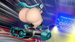 hatsune miku from sonic (series) by allstarman
