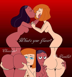 2girls ann_possible ass ass_focus ass_worship big_ass blue_eyes breast cartoon_network chocolate_and_vanilla crossover dark-skinned_female disney female female_face_near_ass female_only grabbing_ass hourglass_figure innie_pussy kim_possible kissing milf multiple_girls nerdsman567 nipples presenting_hindquarters priyanka_maheswaran pussy sideboob simple_background steven_universe straight_hair take_your_pick thin_waist toony vagina wasp_waist yuri