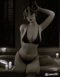 1girls 2026 3d 3d_(artwork) bath bikini bikini_bottom bikini_top black_and_white blender bra breasts candle candles cleavage detailed_background epic_games female female_focus female_only filter fortnite fortnite:_battle_royale hi_res high_quality high_resolution highres jade_(fortnite) legwear light-skinned_female light_skin loams3d medium_breasts panties pose posing presenting presenting_breasts red_hair showing_off thick_thighs thigh_highs thighhighs underwear watermark