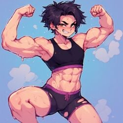 1cuntboy ai_generated bara buff cuntboy cuntboy_focus cuntboy_only futasarepeak_(artist) muscles muscular muscular_cuntboy self_upload solo solo_focus strong