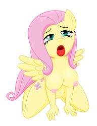 1girls 2021 female fluttershy_(mlp) hasbro large_breasts my_little_pony takeshi1000