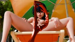 3d blender cybrokrimson kill_la_kill matoi_ryuuko small_breasts teasing