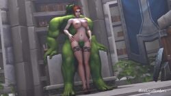 1boy 1girls 3d animated assumi big_breasts big_penis blizzard_entertainment bonkerzhonkerz cum cumshot female fishnets green_skin high_heels human human_(warcraft) human_(world_of_warcraft) interspecies light-skinned_female light_skin male orc orc_(warcraft) orc_male orc_shaman orced original_character red_hair shaman shaman_(warcraft) sound stockings tagme thick_thighs thigh_sex video voluptuous voluptuous_female warcraft wide_hips world_of_warcraft wow