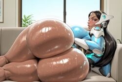 1female 1girls 2d 2d_(artwork) ai ai_art ai_assisted ai_generated ass biceps big_ass big_breasts big_butt big_thighs biped black_hair blizzard_entertainment bolt_on_tits breast_implants breasts brown_eyes dark-skinned_female dark_skin enhanced_breasts fake_breasts female female_focus female_only hotdonutsai hourglass_figure huge_ass huge_breasts huge_butt human humanoid large_ass large_breasts light-skinned_female light_skin long_hair overwatch overwatch_2 pink_eyes silicone silicone_implants stable_diffusion straight symmetra thick_thighs thighhighs thighs voluptuous voluptuous_female