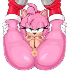 accessory amy_rose anthro anus areola ass big_butt black_nose boots boots_only breasts clothing eulipotyphlan eyelashes female footwear footwear_only front_view fur genitals gloves gloves_only green_eyes guillion hair hair_accessory hairband handwear handwear_only head_tuft hedgehog legs_up looking_at_viewer lying mammal mostly_nude naked_footwear nipples nude on_back open_mouth pink_areola pink_body pink_fur pink_hair pink_nipples pussy red_boots red_clothing red_footwear sega shoes short_hair simple_background small_breasts solo sonic_(series) sonic_the_hedgehog_(series) tan_body tan_fur thick_thighs tuft white_background white_clothing white_gloves white_handwear wide_hips