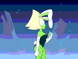 1girls animated armwear ass breasts bunny_costume bunny_ears bunnysuit costume egg elbow_gloves fishnets gem_(species) gif gloves jesusache peridot_(steven_universe) playboy_bunny_leotard small_breasts solo steven_universe