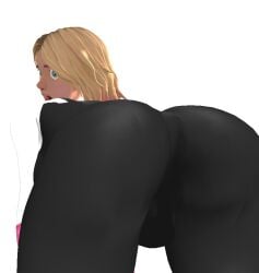 2010s 2018 2019 3d anus ass big_ass bubble_butt exposed_in_public gwen_stacy gwen_stacy_(spider-verse) light-skinned_female looking_back marvel marvel_comics misspussyfan pussy ripped_clothing shaking_butt shocked spider-man:_into_the_spider-verse spread_ass teenager xnalara