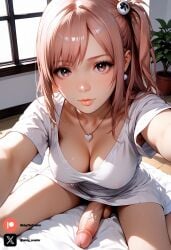 1futa ai_generated breasts cock colored dead_or_alive dick futa_only futanari futanari futanari/female hanoka light_skin light_skinned_futanari nickythecreator penis pink_eyes pink_hair sexy sexy_body sexy_pose testicles veiny_penis white_dress