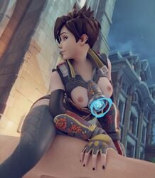 3d alternate_costume areolae blender blizzard_entertainment breasts cowgirl_position ear_piercing erection female king's_row_(map) light-skinned_male lunar_new_year lunar_new_year_series male night nipples overwatch penis rose_tracer sex straight superhentaimaster9000 tracer year_of_the_rooster