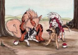 2022 ambiguous_gender ambiguous_penetrated arcanine artist_logo black_body black_fur black_nose border_collie canid canine canis collie dated domestic_dog feral feral_on_feral feral_penetrated feral_penetrating feral_penetrating_feral from_behind_position fur generation_1_pokemon generation_7_pokemon german_shepherd grass group herding_dog kola_(artist) logo lycanroc lying male male/ambiguous male/male male_penetrated male_penetrating male_penetrating_ambiguous male_penetrating_male mammal nintendo on_front open_mouth orange_body orange_eyes orange_fur outside parallel_sex pastoral_dog penetration plant pokeball pokemon pokemon_(species) red_body red_fur sex sheepdog tan_body tan_fur tree white_body white_fur