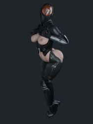 3d black_suit chinese_stealth_suit fallout fallout_(series) fallout_4 female helmet no_artist no_source solo