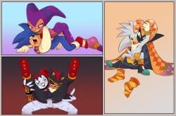 anal armpits boots cape clothing fingering gay gloves grabbing heart-shaped_pupils jackle jester jester_hat leg_grab legs_up mask nights nights_into_dreams questionable_consent reala sega shadow_the_hedgehog shoes silver_the_hedgehog socks sonic_(series) sonic_the_hedgehog sonic_the_hedgehog_(series) spread_legs vest