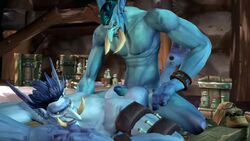 3d animated blue_skin buttjob draz713 due from_behind gay male mrkipler no_humans no_sound tagme troll troll_(warcraft) tusks video warcraft world_of_warcraft yaoi