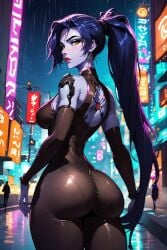 amelie_lacroix big_ass city_background female widowmaker