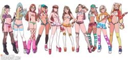 4boys 4femboys 6+girls 6girls alex_(tekuho) androgynous anna_(tekuho) bimbo blonde_hair blue_eyes braces brown_eyes brown_hair bulge candy_(tekuho) casey_(tekuho) chris_(tekuho) crossdressing dark-skinned_female ethan_(tekuho) femboy feminine_male fishnet_stockings fishnets ganguro garter_belt girly glasses green_eyes gyaru hair_over_one_eye hat high_heels innie_pussy july_(tekuho) light_skin lisa_(tekuho) medium_breasts miniskirt multiple_boys multiple_girls open_toe_shoes original original_character panty_bulge platform_heels ponytail red_hair revealing_clothes skimpy skimpy_clothes stockings summer_(tekuho) tammy_(tekuho) teenager tekuho tiara tongue_piercing trap tubetop