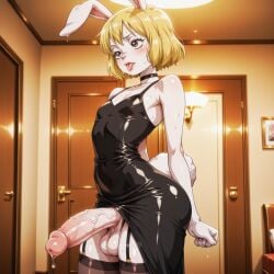ai_generated anime anime_style anthro big_ass big_dick big_penis bunny bunny_boy bunny_ears carrot_(one_piece) crossdressing dress femboy flat_chest flat_chested gay genderswap_(ftm) lips male male_only one_piece otoko_no_ko otokonoko penis rule_63 sissy solo tomgirl trap twink uncensored veiny_penis yaoi