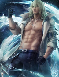 blonde_hair final_fantasy final_fantasy_xiii male male_only sakimichan snow_villiers