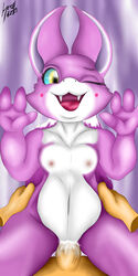 2019 absurdres anthro breasts female fur furry highres humanoid nude sex smile yo-kai yo-kai_watch