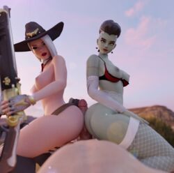 ashe (overwatch) from blizzard entertainment by superhentaimaster9000