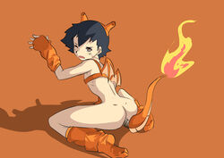 1boy androgynous canon_crossdressing charizard_(cosplay) cosplay crossdressing femboy girly lovenessm male male_only orange_theme pokemon pokemon_(cosplay) pokemon_rgby satoshi_(pokemon) sissy trap