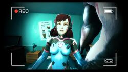 3d animated bestiality big_penis brown_hair d.va duo female male overwatch raikoh_xaiorkh sound straight tagme video