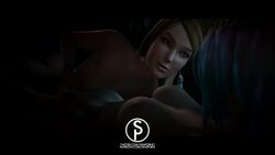 2girls 3d animated areola areolae ass breasts chloe_price female female_only fingering large_breasts life_is_strange nipples nude rachel_amber sfmporn_(artist) sound source_filmmaker video yuri