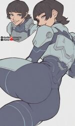 1girls ai_generated art_dego black_hair blue_eyes female female_only hair invincible invincible_(tv_series) tech_jacket tech_jacket_(zoe_thompson)