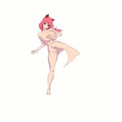1girls 2d 2d_animation animated areolae barefoot big_breasts breasts completely_nude completely_nude_female female female_only fighting fighting_stance full_body kick kicking naked naked_female nipples nude nude_female pussy solo solo_female tagme tentaclemonsterchu video
