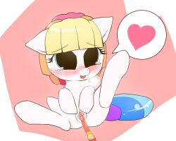 1girls blue_eyes blush blush_lines furry furry_female furry_only heart insertion monon0 multicolored_hair multicolored_tail my_little_pony my_little_pony_twinkle_wish_adventure object_in_pussy object_insertion open_mouth paintbrush pony pussy short_hair solo solo_female speech_bubble tail toola_roola_(mlp) vaginal_insertion white_body
