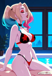 harley quinn from dc by lustboxai