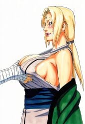 1boy 1girls accurate_art_style ai_generated bandaged_arm bandages bare_shoulders before_sex big_breasts blonde_hair breast_grab breasts brown_eyes busty female female_focus fondling fondling_breast forehead_mark from_above from_side front_view groping groping_breasts head_tilt holding_breast huge_breasts kimono large_ass lipstick looking_at_viewer male male_pov manga_style masashi_kishimoto_style mature_woman nail_polish naruto naruto_(series) naruto_shippuden no_bra pants plain_background pov pov_hands presenting_breasts sagging_breasts side_view simple_background smile thighs top_heavy_breasts tsunade twintails viewed_from_above voluptuous voluptuous_female white_background ㅇㅇ
