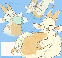 canon_couple chikn_nuggit digestion_noises fwench_fwy_(chikn_nuggit) iscream_(chikn_nuggit) same_size_vore slushi_(chikn_nuggit) soft_vore struggling struggling_prey swallowed_whole swallowing swallowing_bulge unwilling unwilling_prey vore vore_belly xody_stormyy