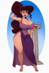 1girls ai_edit ai_generated ass atomickingboo big_ass big_breasts busty cleavage clothed clothing disney disney_channel edit eyelashes eyes female female_only fully_clothed hercules_(1997_film) hercules_(disney) hourglass_figure large_ass large_breasts legs light-skinned_female light_skin lips long_hair megara solo solo_female spread_legs squat squatting thick_thighs thighs voluptuous wide_hips